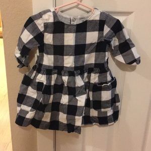 Black and white checkered dress